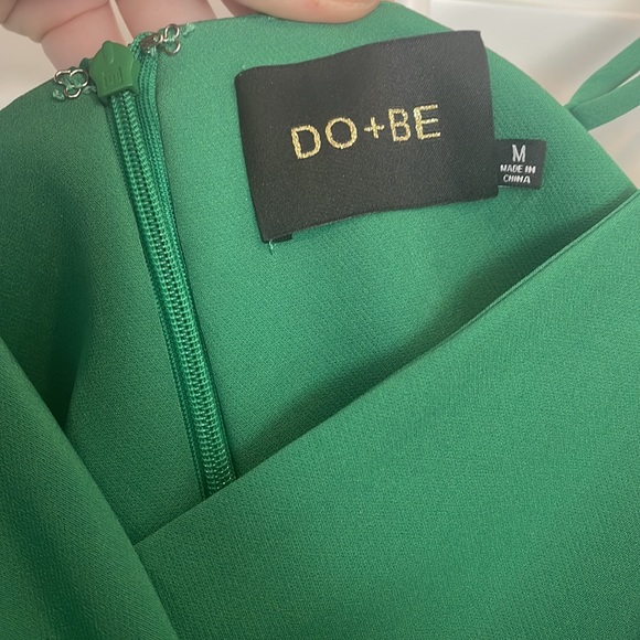 do + be green ruffle mini dress - Picture 2 of 3